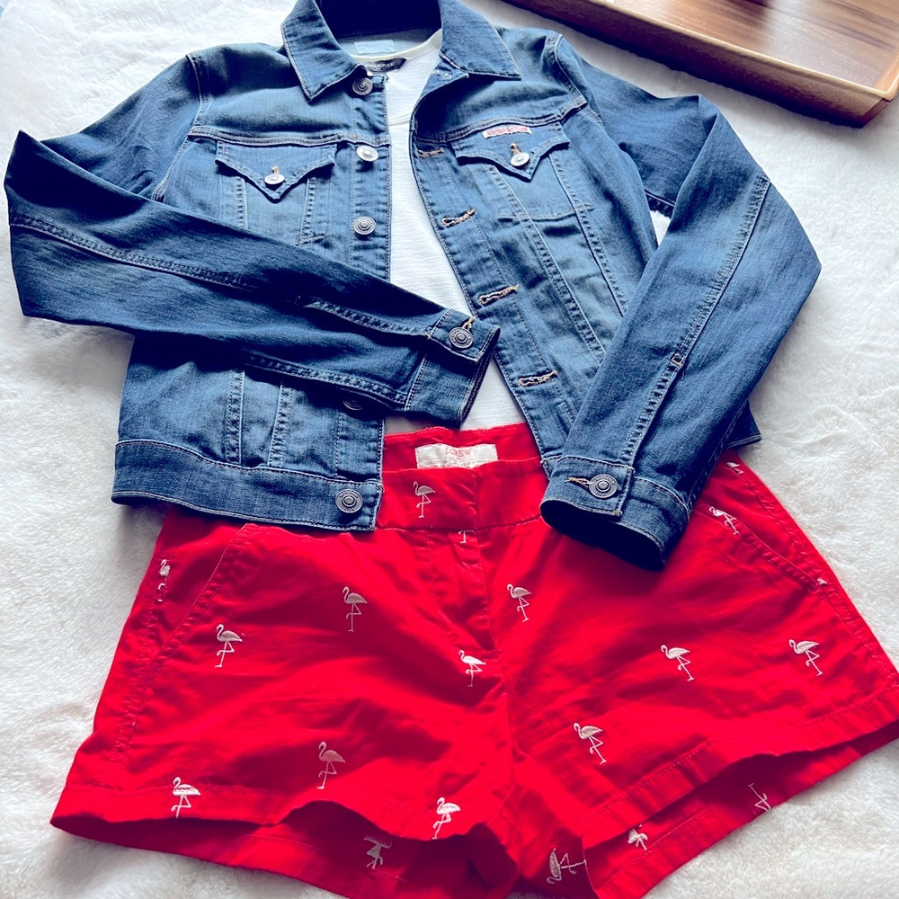 J. Crew Shorts with Flamingo Print 🦩💕✨